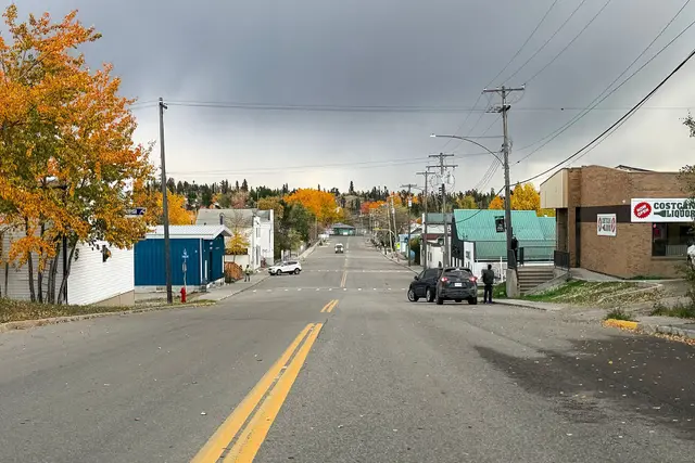 Main Street looking south in autumn